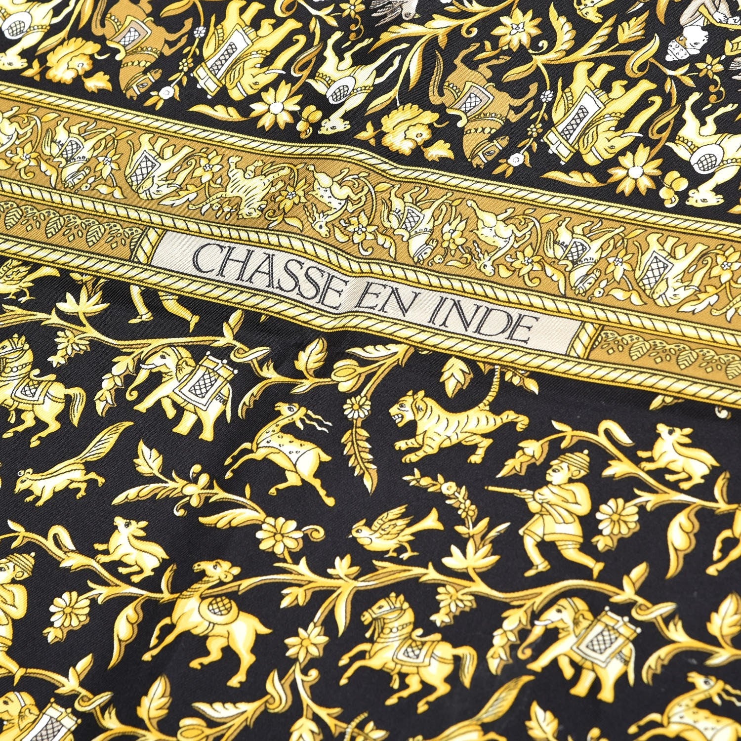 Hermes Silk Chasse En Inde Scarf 90 4 of 6