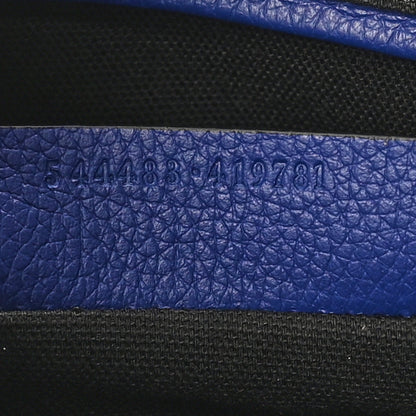 Alexander McQueen Pebbled Calfskin Mini Skull Padlock Zip Around Tote Ultramarine 7 of 10