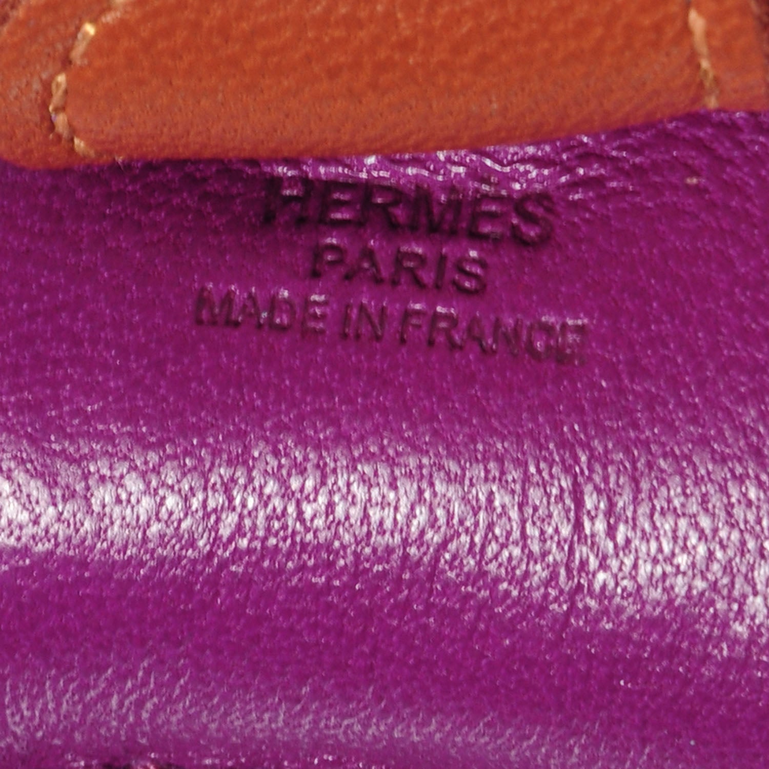 Hermes Milo Lambskin Grigri Rodeo Horse Bag Charm PM Anemone Bleu Izmir Fauve 3 of 4