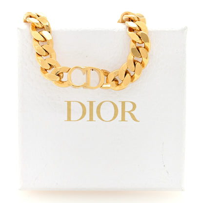 Christian Dior Metal Danseuse Etoile Chain Choker Necklace Gold 4 of 4