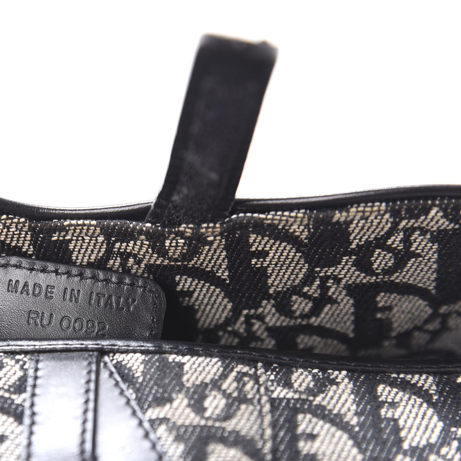 Christian Dior Monogram Saddle Bag Black 10 of 12