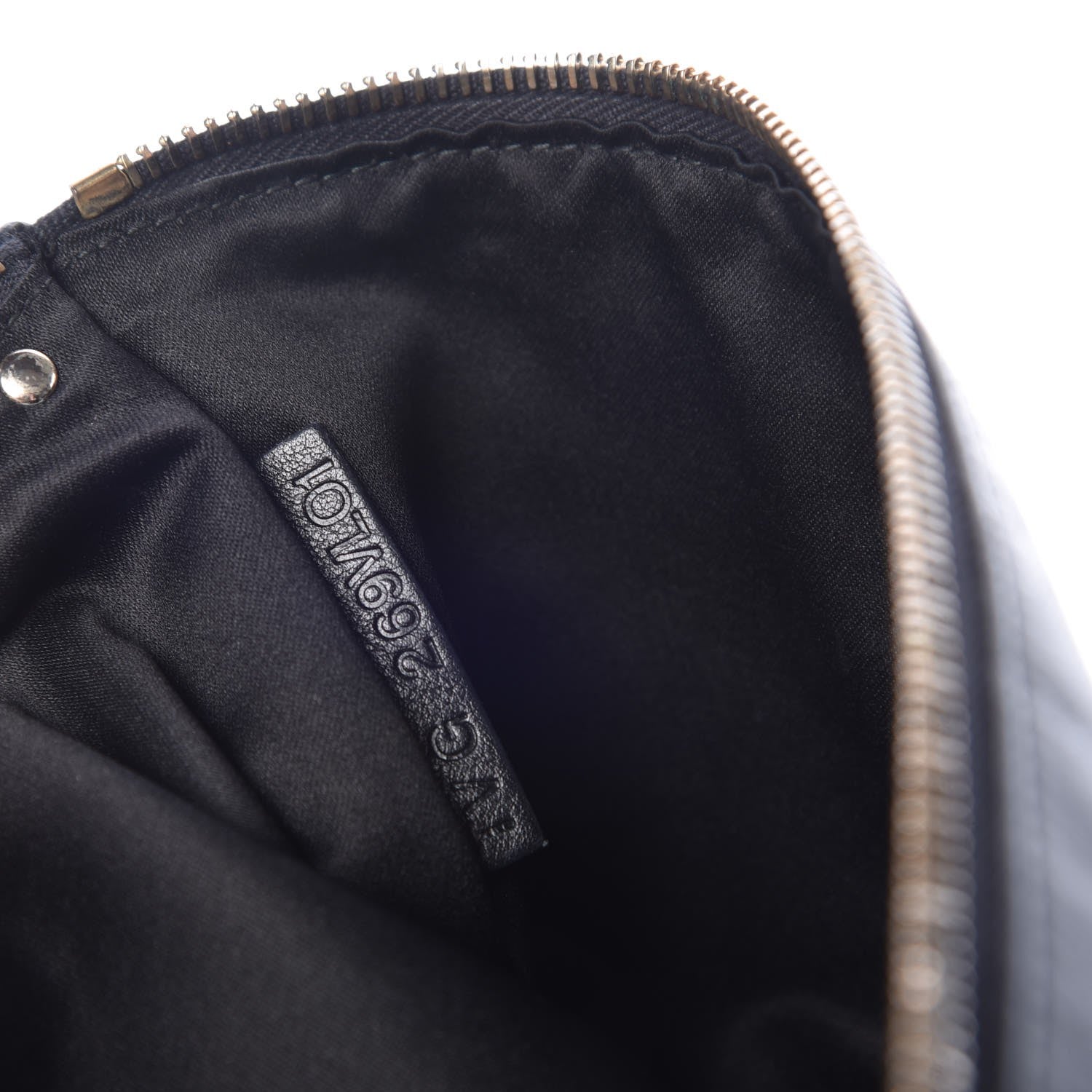 Valentino Garavani Vitello Large Rockstud Zip Pouch Black 7 of 7