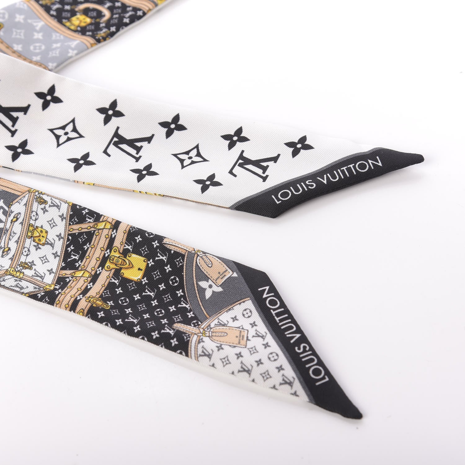 Louis Vuitton Silk Monogram Let's Go BB Bandeau Black 2 of 2