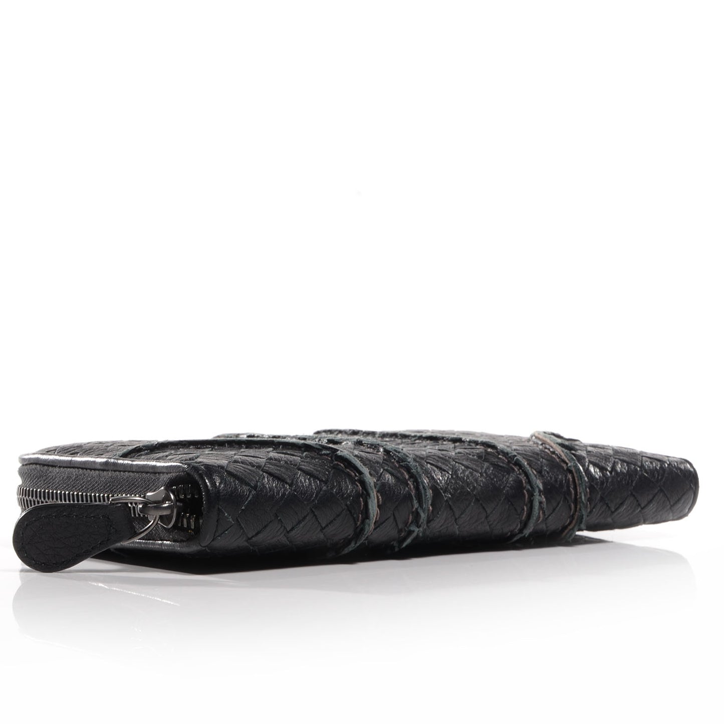 Vivo Cervo Intreccio Zip Around Wallet Nero Black