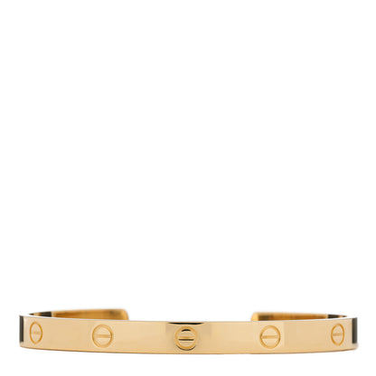 Cartier 18K Yellow Gold LOVE Cuff Bracelet 20 4 of 5