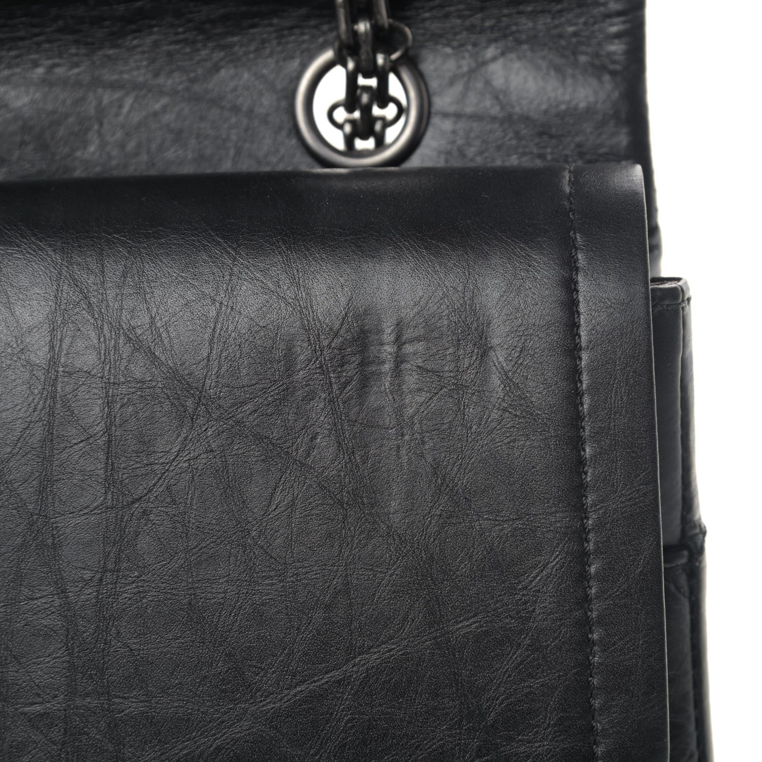Chanel Aged Calfskin Quilted 2.55 Reissue 227 Flap Black 5 of 5