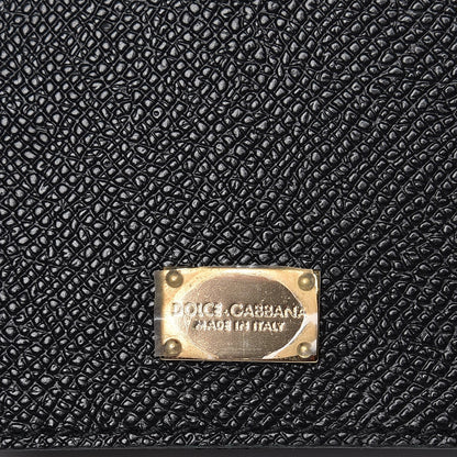 Dolce & Gabbana Dauphine Polka Dot Floral Print Medium Miss Sicily Satchel Black 6 of 13
