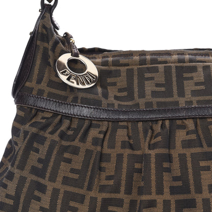 Fendi Zucca Cuoio Lucido Chef Hobo Tobacco Moro 17 of 17