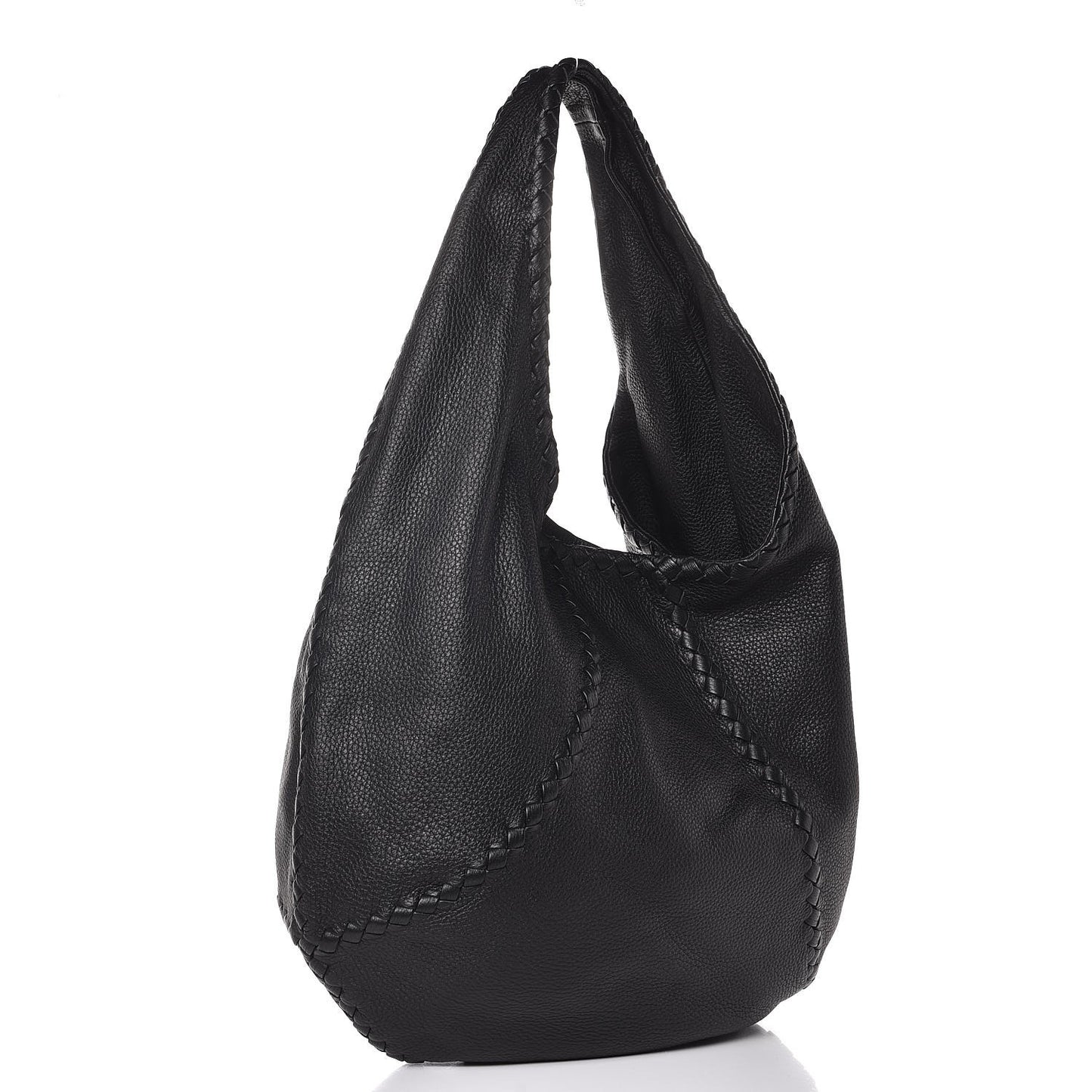 Cervo Deerskin Large Hobo Black