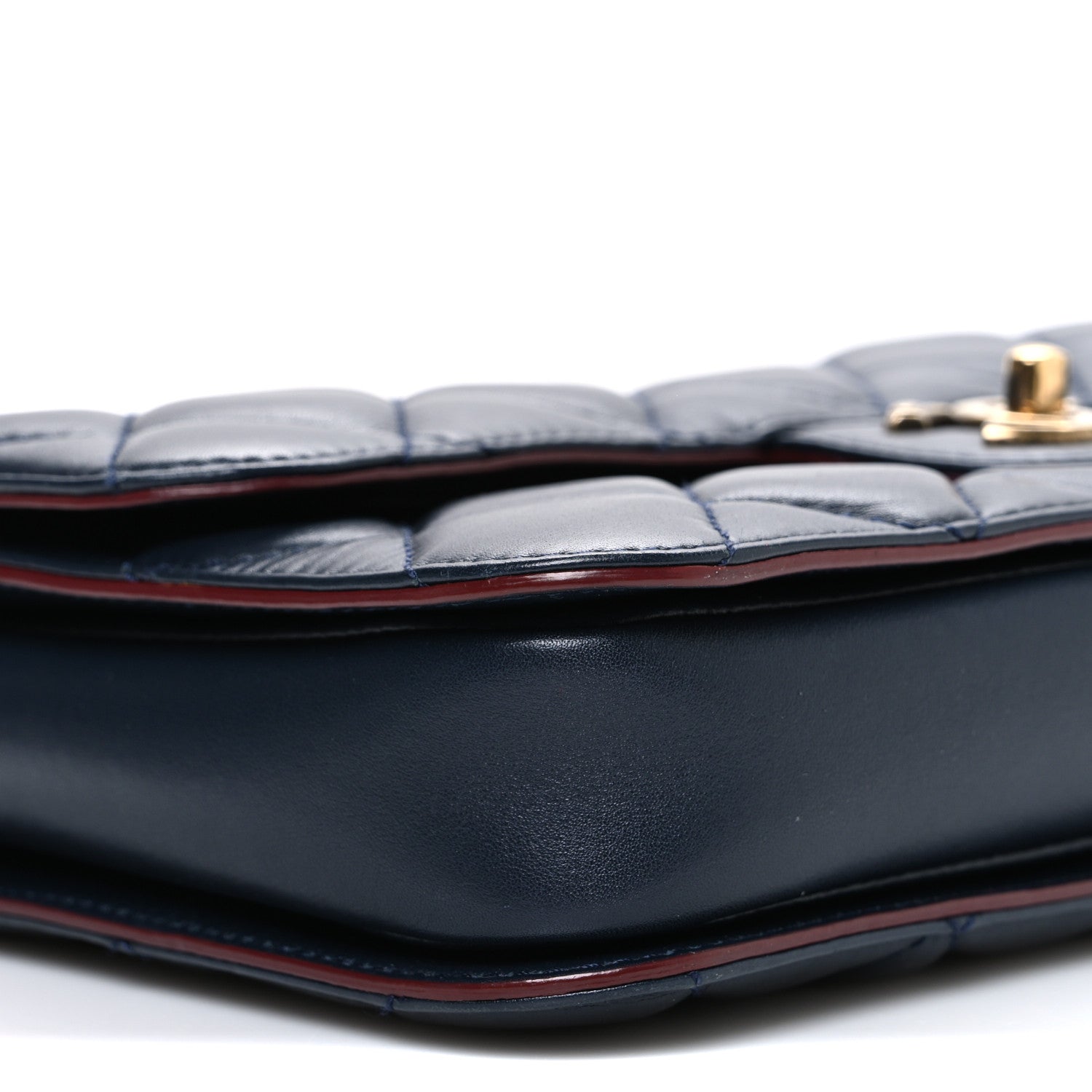 Chanel Lambskin Quilted Medium Perfect Edge Flap Navy 1839621