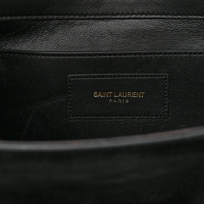 Saint Laurent Suede Classic Monogram Cassandre Clutch Clutch Black 6 of 7