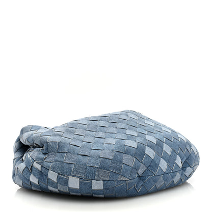 Bottega Veneta Nappa Denim Effect Intrecciato Teen Jodie Hobo Denim 4 of 9