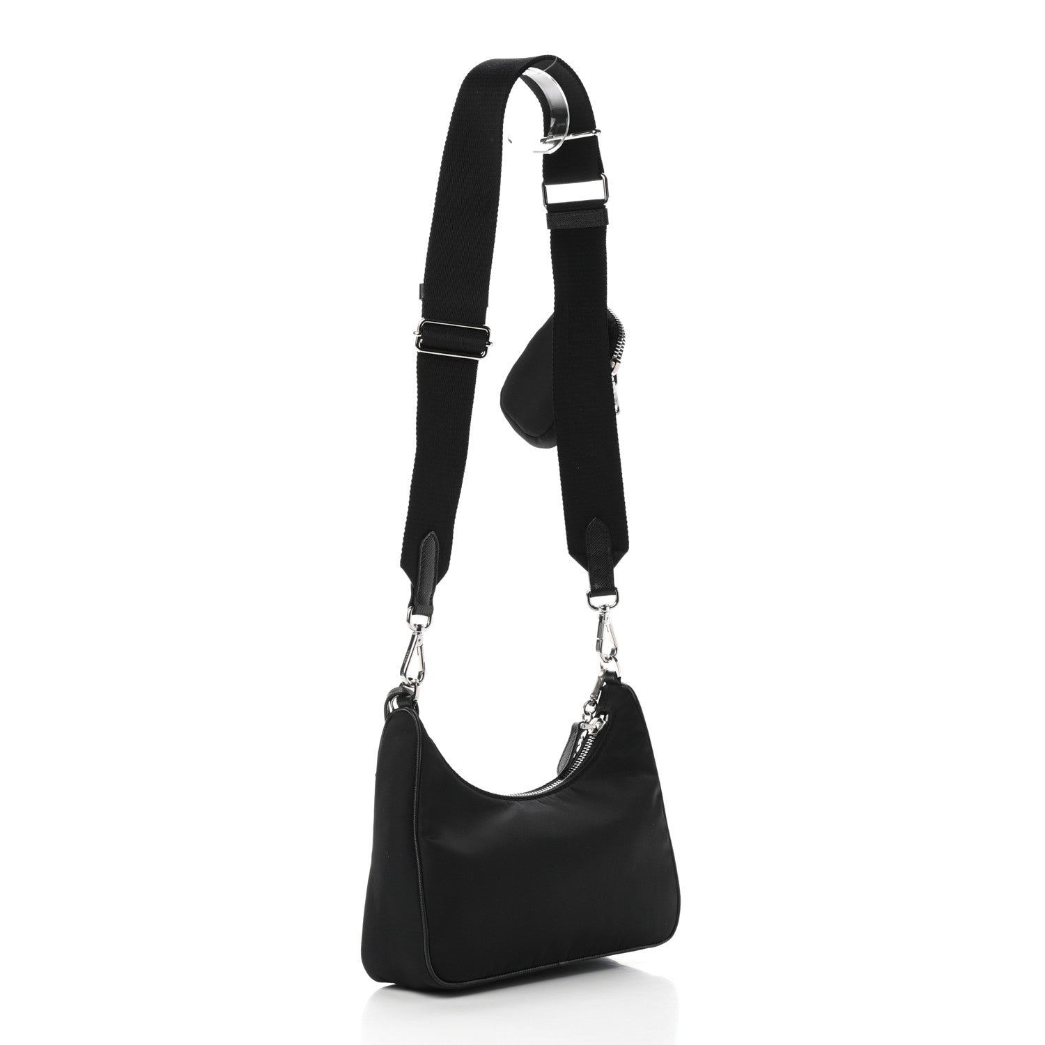 Prada Nylon Re-Edition 2005 Shoulder Bag Black 2 of 8