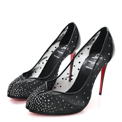 Christian Louboutin X MAISON MARGIELA Rete Glitter Specchio Bridiela Una Strass Tabi Pumps 39.5 Black 4 of 8