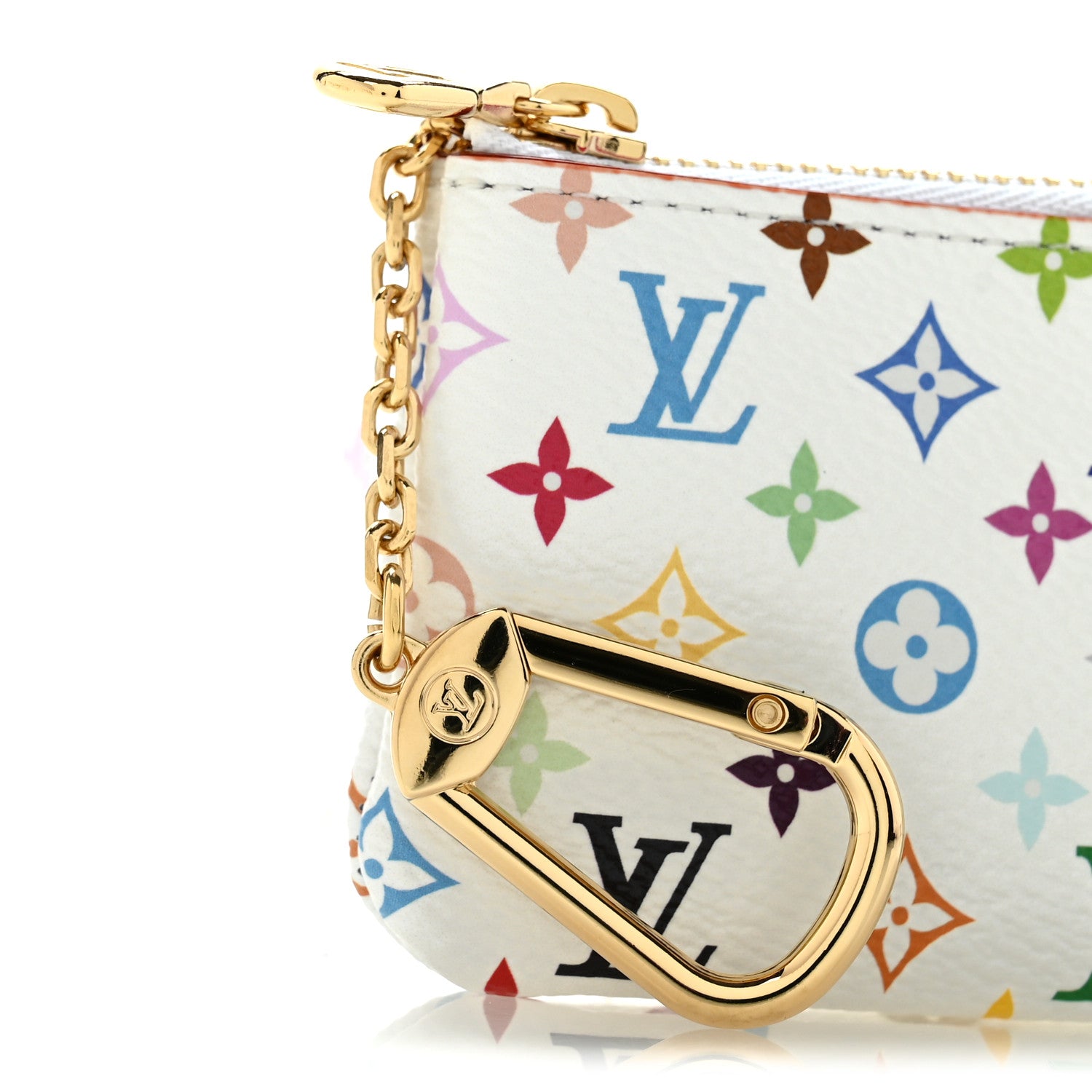 Louis Vuitton LV X TM Monogram Multicolor Key Pouch White 8 of 9