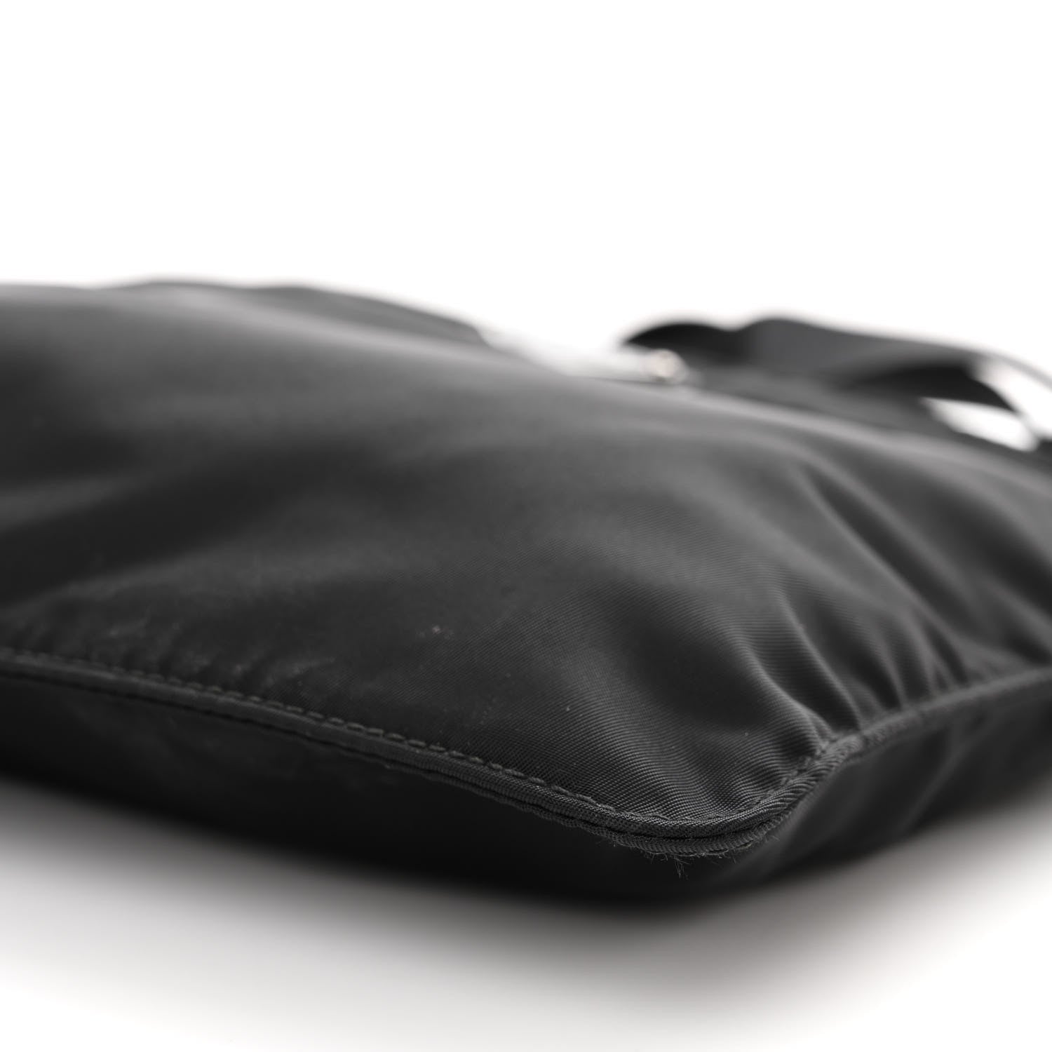 Prada Nylon Vela Flat Messenger Bag Black 9 of 11