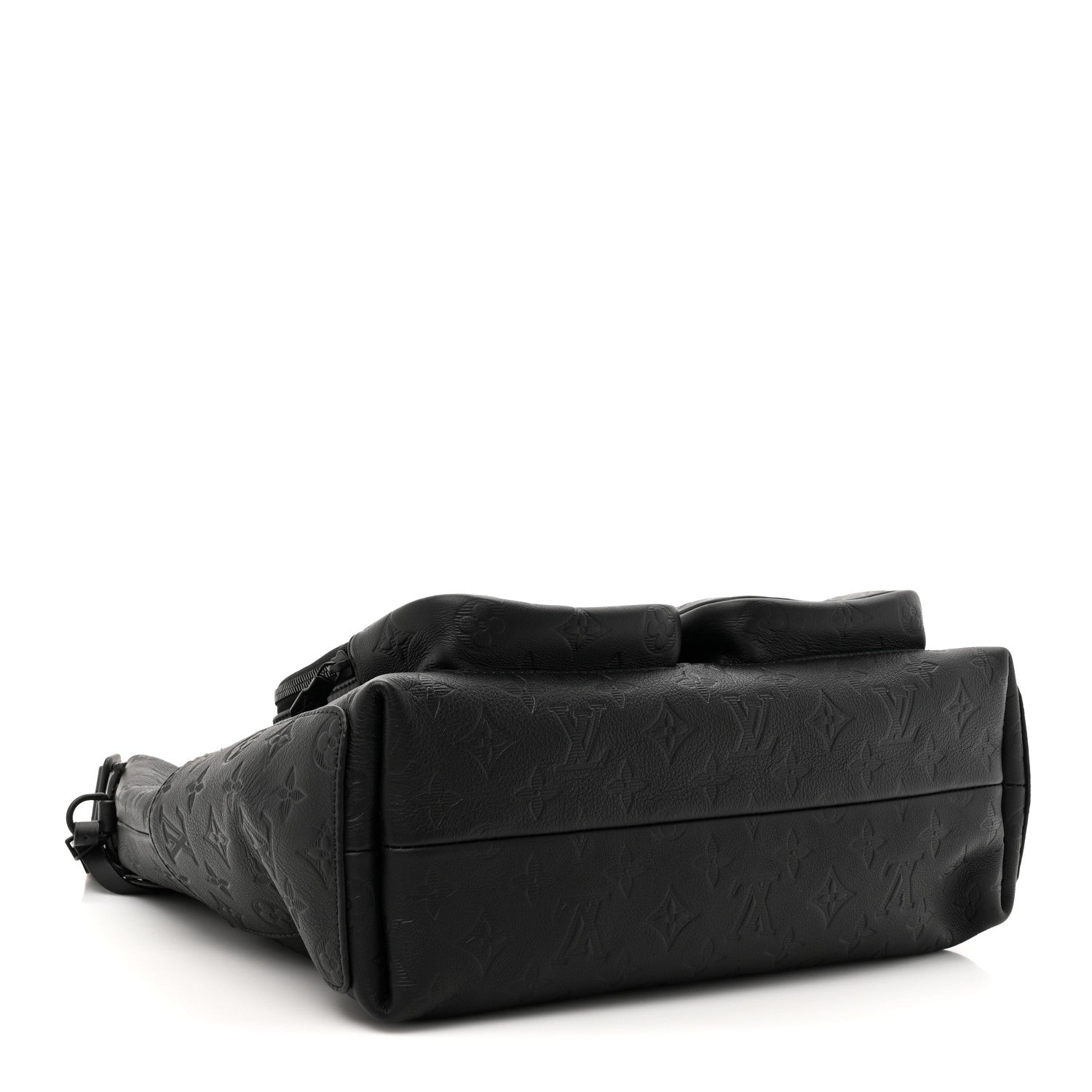 Louis Vuitton Calfskin Monogram Shadow Hobo Cargo Black 4 of 9