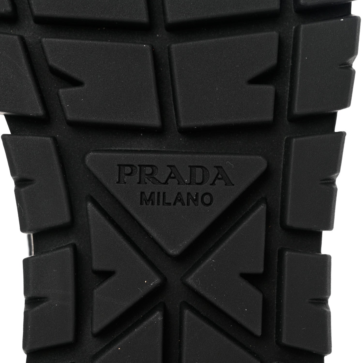 Prada Paillettes Triangle Logo Double Wheel 50mm Sneakers 38 Black 8 of 9