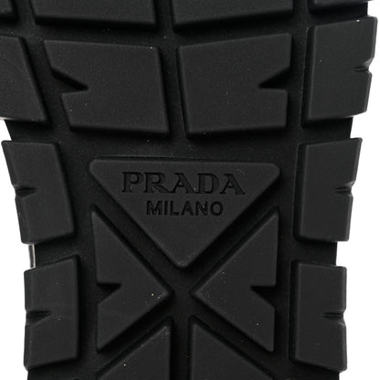 Prada Paillettes Triangle Logo Double Wheel 50mm Sneakers 38 Black 8 of 9