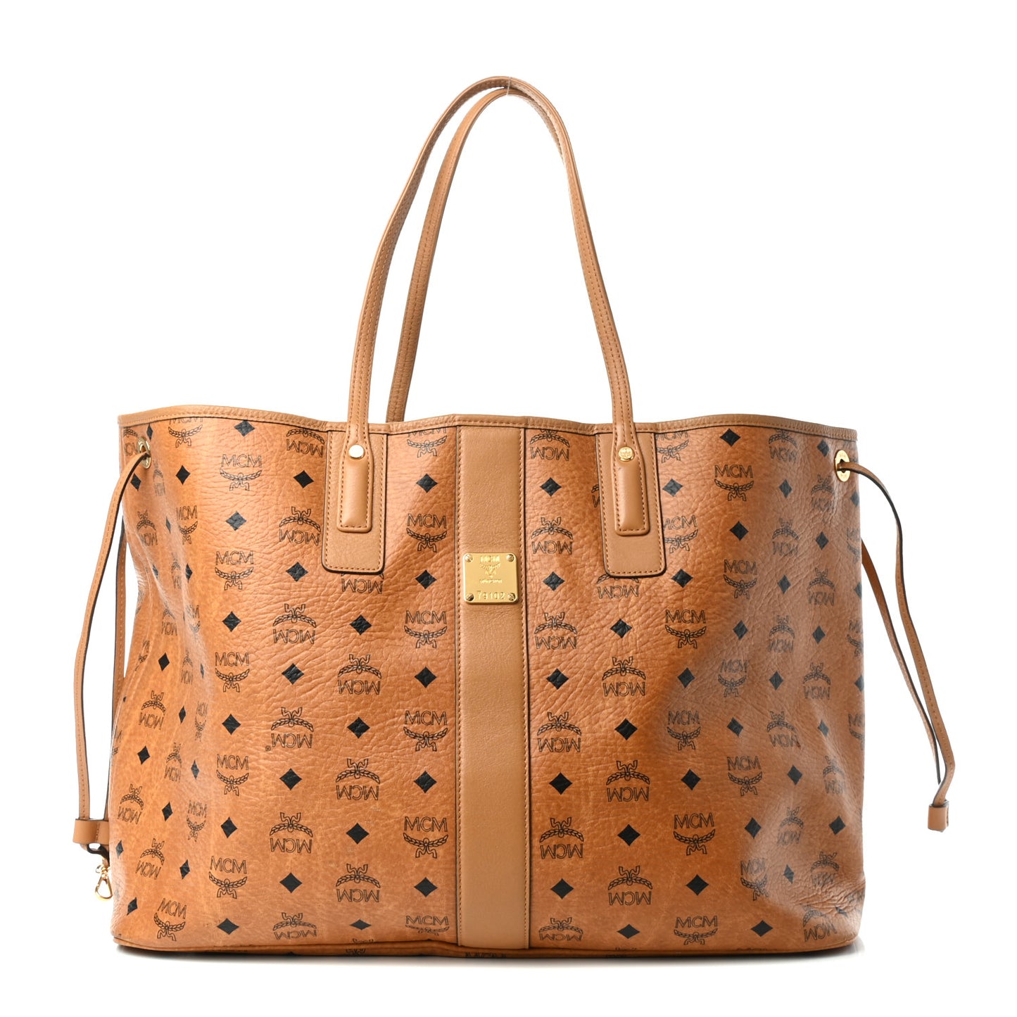 Visetos Large Liz Reversible Shopper Tote Cognac