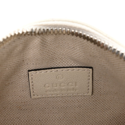 Gucci Sakai Be Green Calfskin Diagonal Stitched Mini Blondie Barrel Shoulder Bag Mystic White 6 of 10
