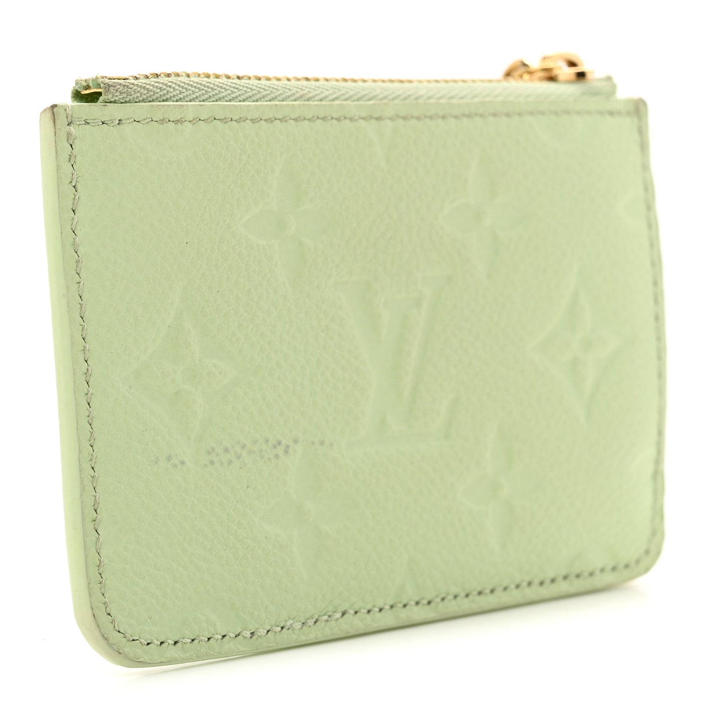LV X TM Monogram Romy Card Holder Green Tea