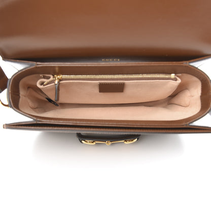 Gucci GG Supreme Monogram Horsebit 1955 Shoulder Bag Beige Brown Sugar 5 of 11