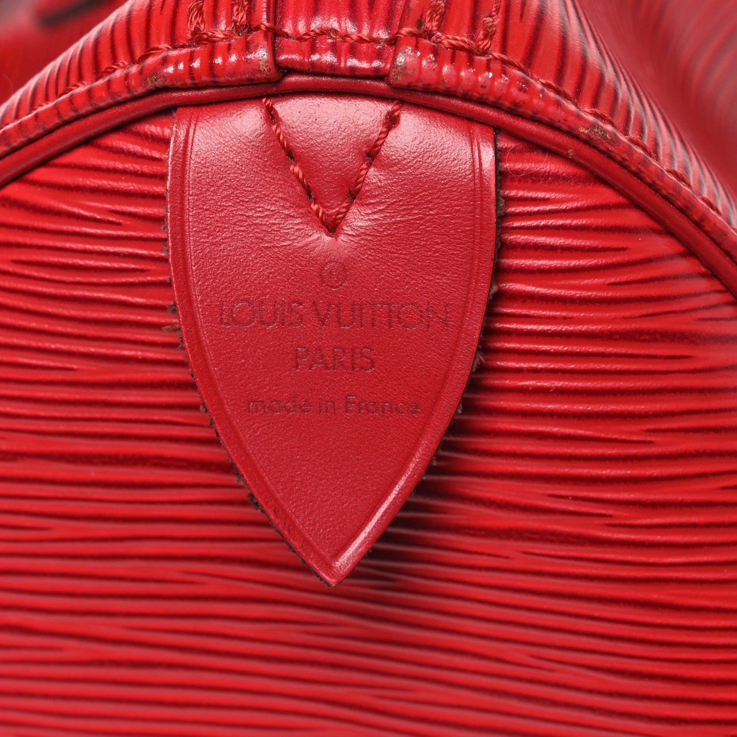 Louis Vuitton Epi Speedy 30 Castillan Red 6 of 11