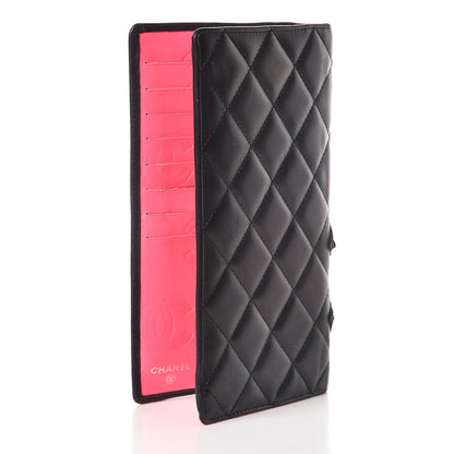 Chanel Calfskin Quilted Cambon Yen Wallet Black 3 of 10