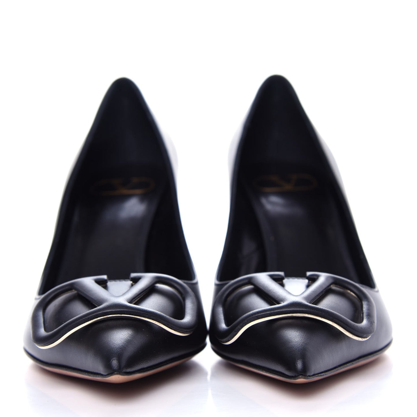 Calfskin Vlogo Signature 80mm Pumps 36.5 Black