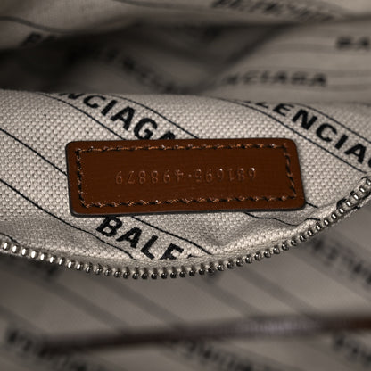 Balenciaga X GUCCI GG Monogram Azalea Calfskin Neo Classic Silver Hardware Medium City Beige Ebony Brown Sugar 7 of 15