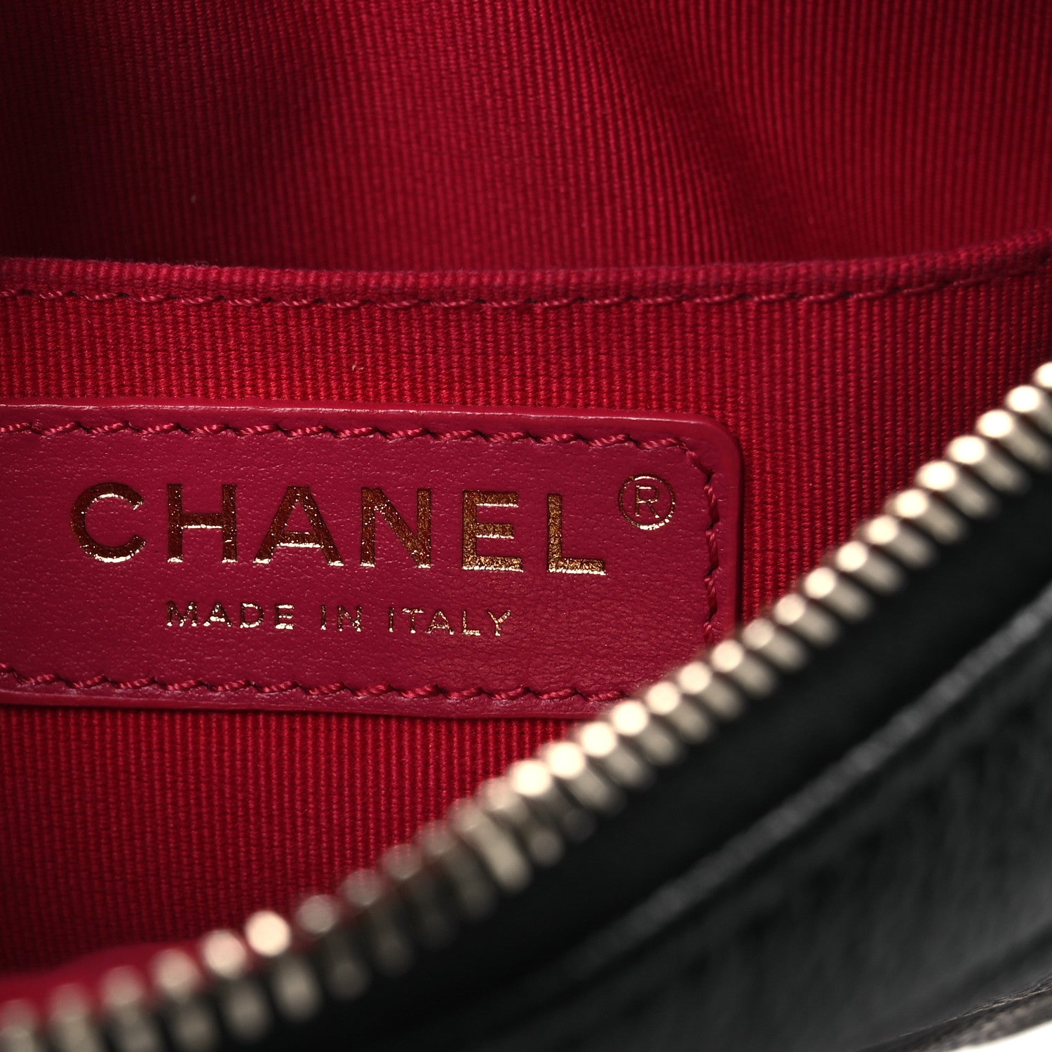 Chanel Shiny Caviar Quilted Chain Melody Camera Bag Black 1769328