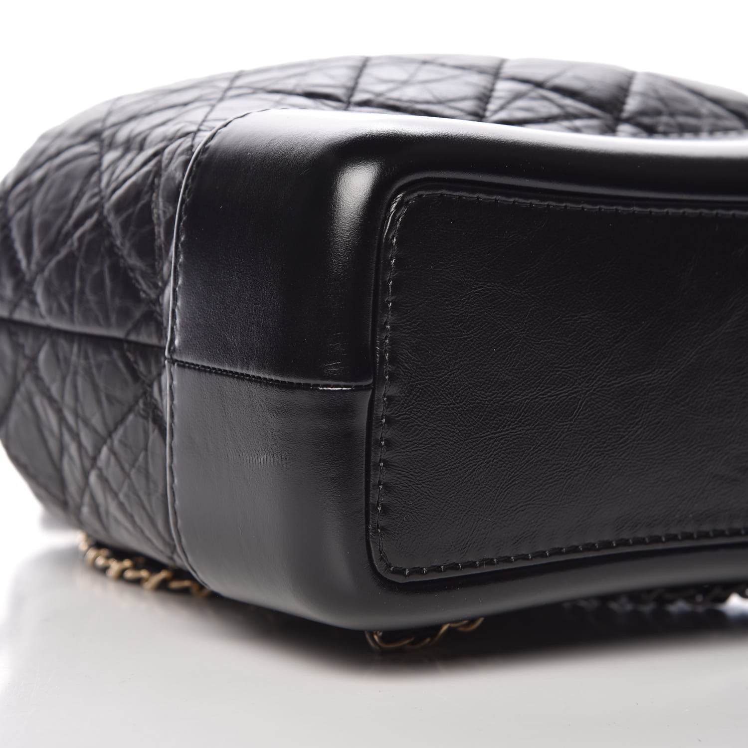 Chanel Aged Calfskin Quilted Small Gabrielle Backpack Black 8 of 10