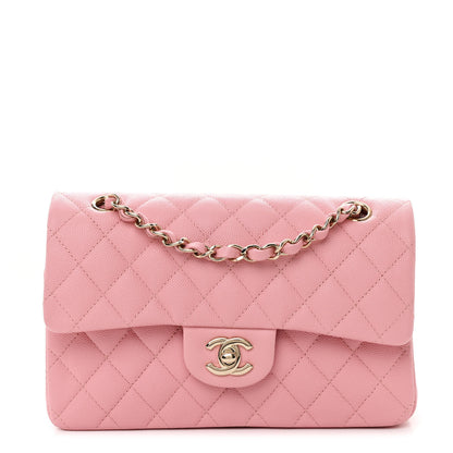 Chanel Caviar Quilted Small Double Flap Pink 1 of 11