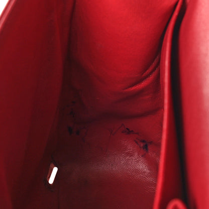 Chanel Caviar Quilted Jumbo Double Flap Red 16 of 17