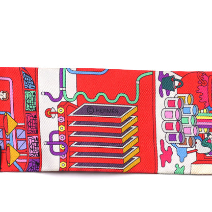 Hermes Silk La Maison des Carres Twilly 4 of 4