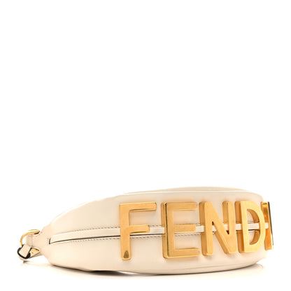 Fendi Vitello Grace Matte Mini Fendigraphy Hobo Bag Tortora 4 of 12