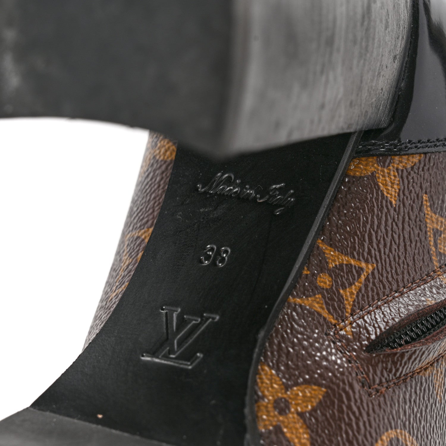 Louis Vuitton Patent Calfskin Monogram Star Trail Ankle Boots 38 Black 7 of 13