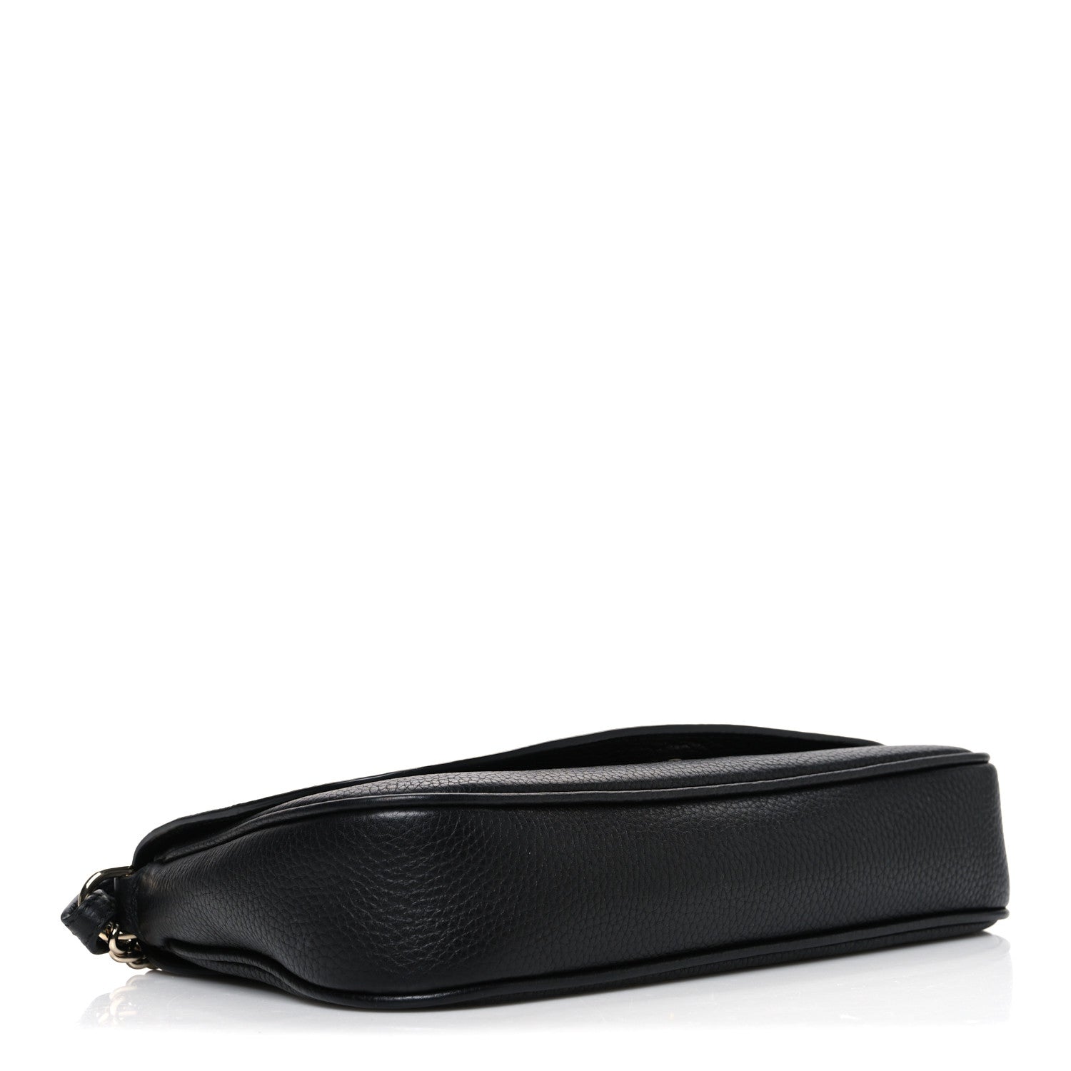 Gucci Pebbled Calfskin Medium Soho Flap Crossbody Black 3 of 10