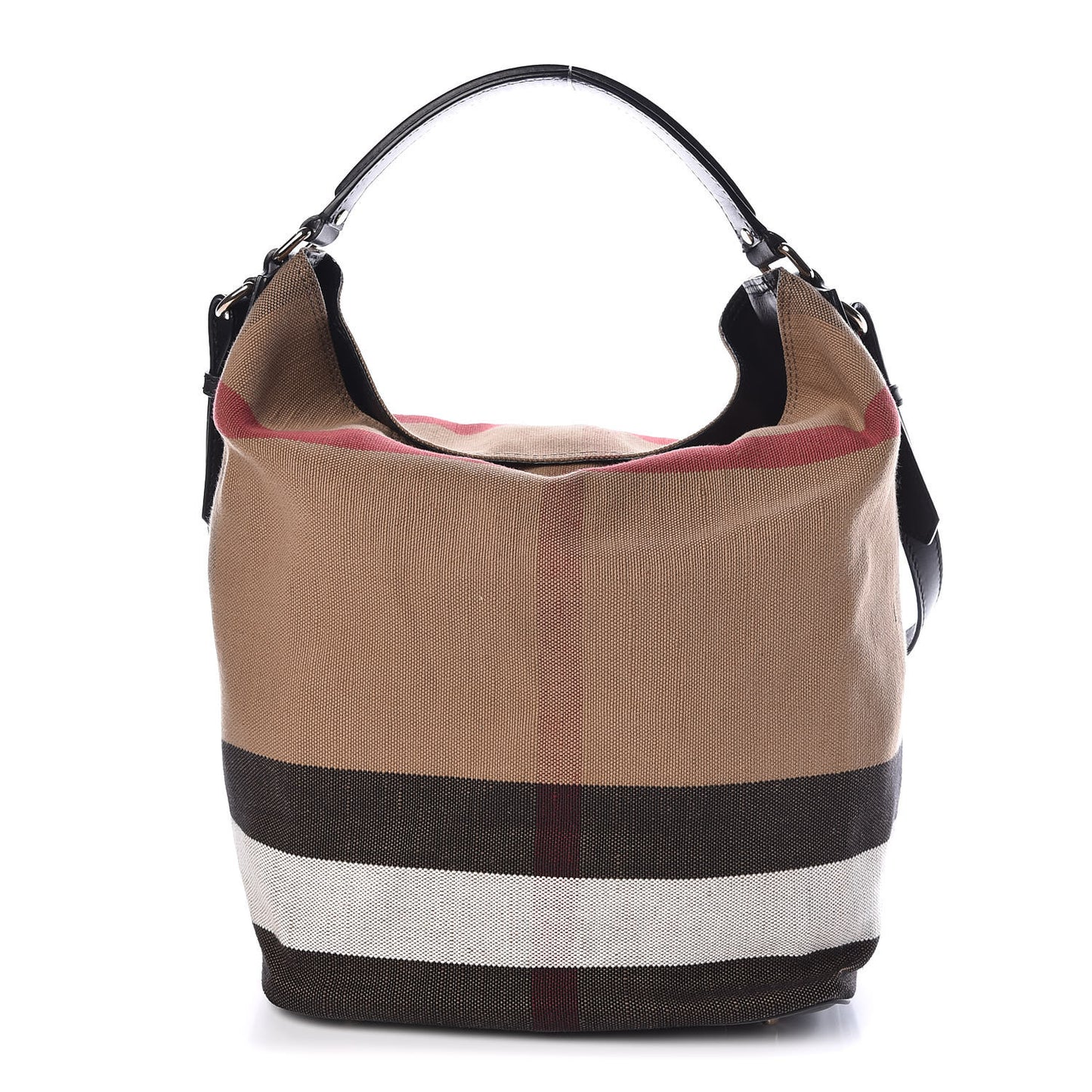 Canvas Mega Check Medium Ashby Hobo Black