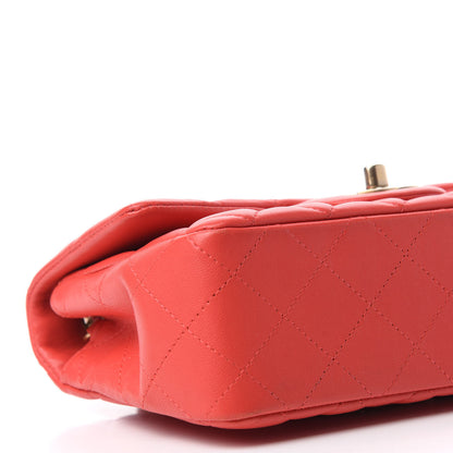 Chanel Lambskin Quilted Mini Rectangular Flap Red 6 of 15
