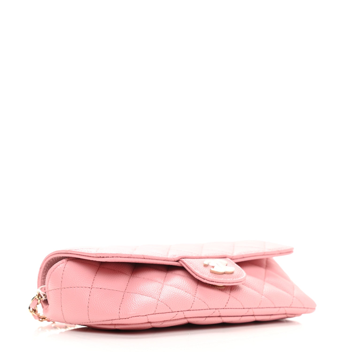 Chanel Lambskin Quilted Glasses Case With Chain Light Pink 4 of 10