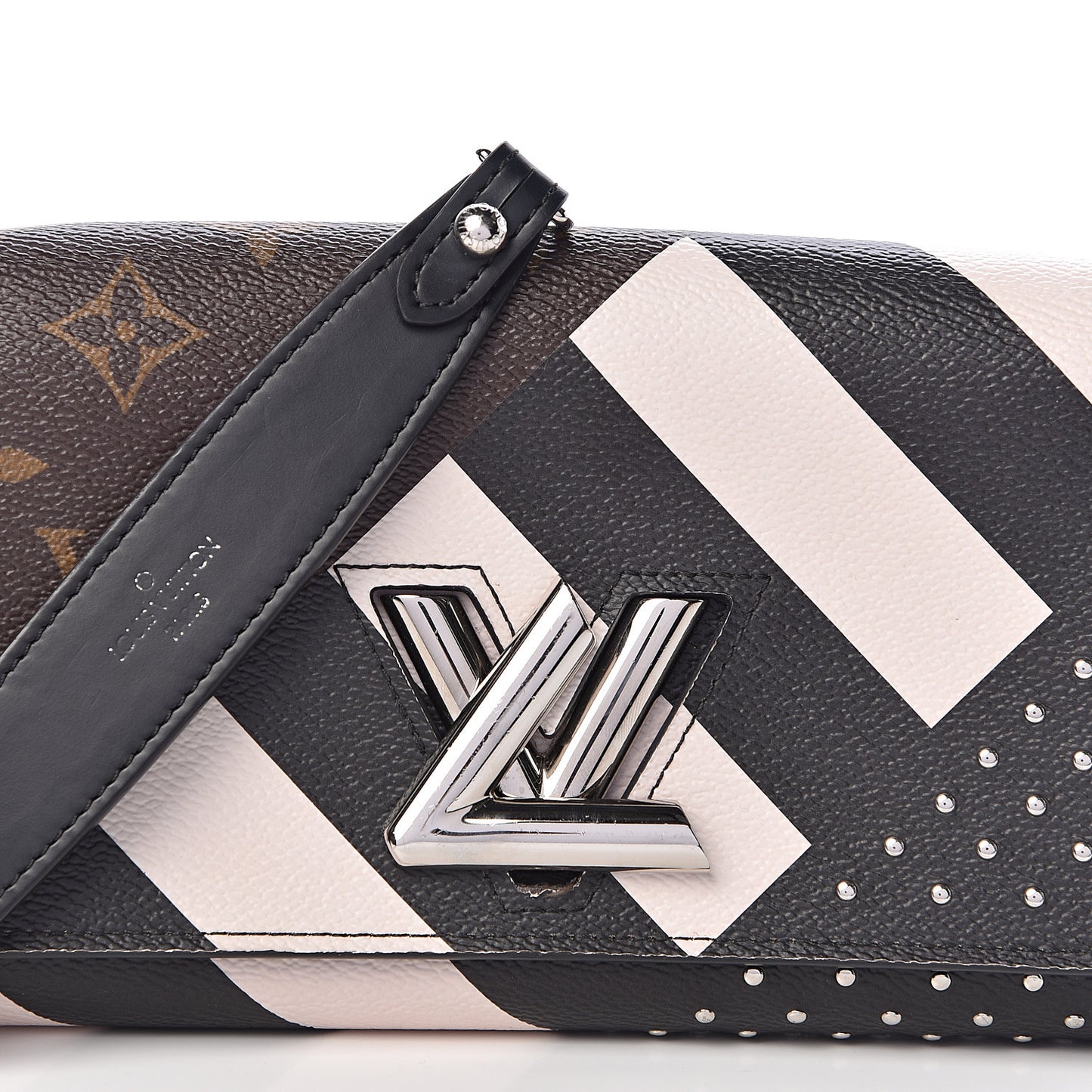 Calfskin Monogram Twist Chain Wallet