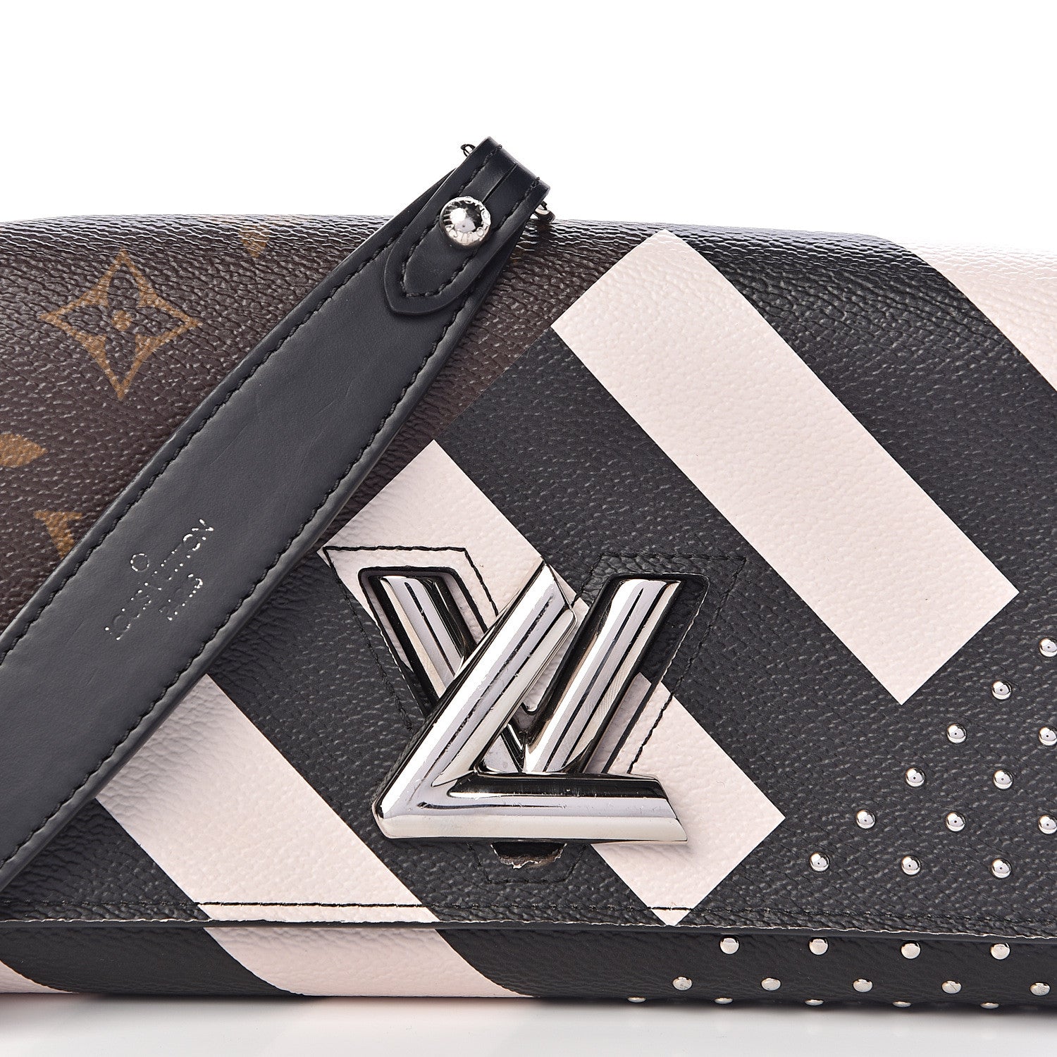 Louis Vuitton Calfskin Monogram Twist Chain Wallet 7 of 9