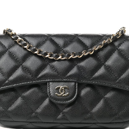 Chanel Caviar Quilted Flap Phone Holder With Chain Black 12 of 13
