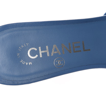 Chanel Lambskin PVC Mule 37.5 Transparent Blue 7 of 8