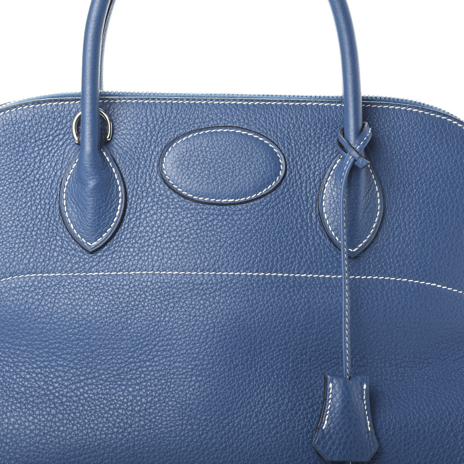 Hermes Taurillon Clemence Bolide 35 Bleu Thalassa 7 of 9