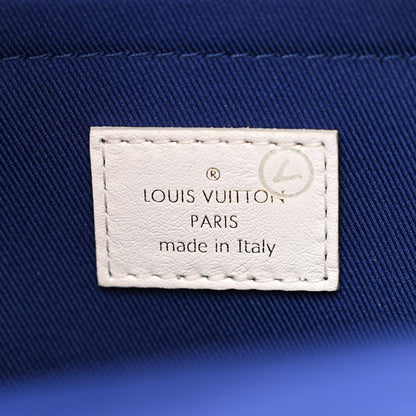 Louis Vuitton Jacquard Velvet Monogram Palm Springs Backpack Mini Blue 6 of 9