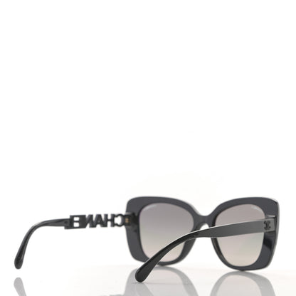 Chanel Acetate Strass Square Sunglasses 5422 Black 4 of 8