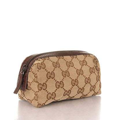 Gucci Monogram Small Balthus Cosmetic Case Beige Ebony Cocoa 3 of 7